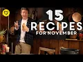 15 Recipes To Cook This November | Jamie Oliver