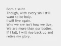 Lagu Black Veil Brides - In The End Lyrics