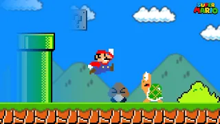 What If Everything Mario Jumps On Disappears?