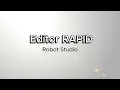 Editor RAPID Robot Studio