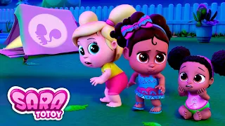 Desenho Educativo Infantil - Historinha da Sara!! Aventura no Acampamento!