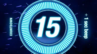 15 seconds Countdown Timer with Beep Every 1 sec