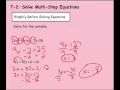 Math 8 7-2 Solve Multi-Step Equations