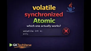 volatile vs synchronized vs AtomicInteger in Java The Hardest Concurrency Interview Question