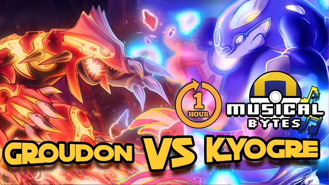 Pokemon Legendary Bytes - Groudon vs Kyogre for One Hour - ft. Alex Beckham and @EmilyGoVO