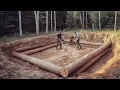 Download Lagu Two Men Build HUGE CABIN Underground | Start to Finish by @lifeinthesiberianforest1