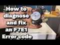 How To diagnose a whirlpool washing machine with a bad tachometer F7E1