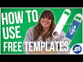 How to use FREE Templates For Laser Engraving UV Printing and Sublimation