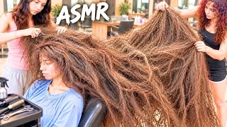 Her Hair Was Beyond Control! Relax as You Watch This Shocking ASMR Homeless Woman Transformation!