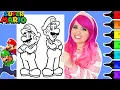Coloring Mario Luigi Super Mario Bros Coloring Page Ohuhu Art Markers