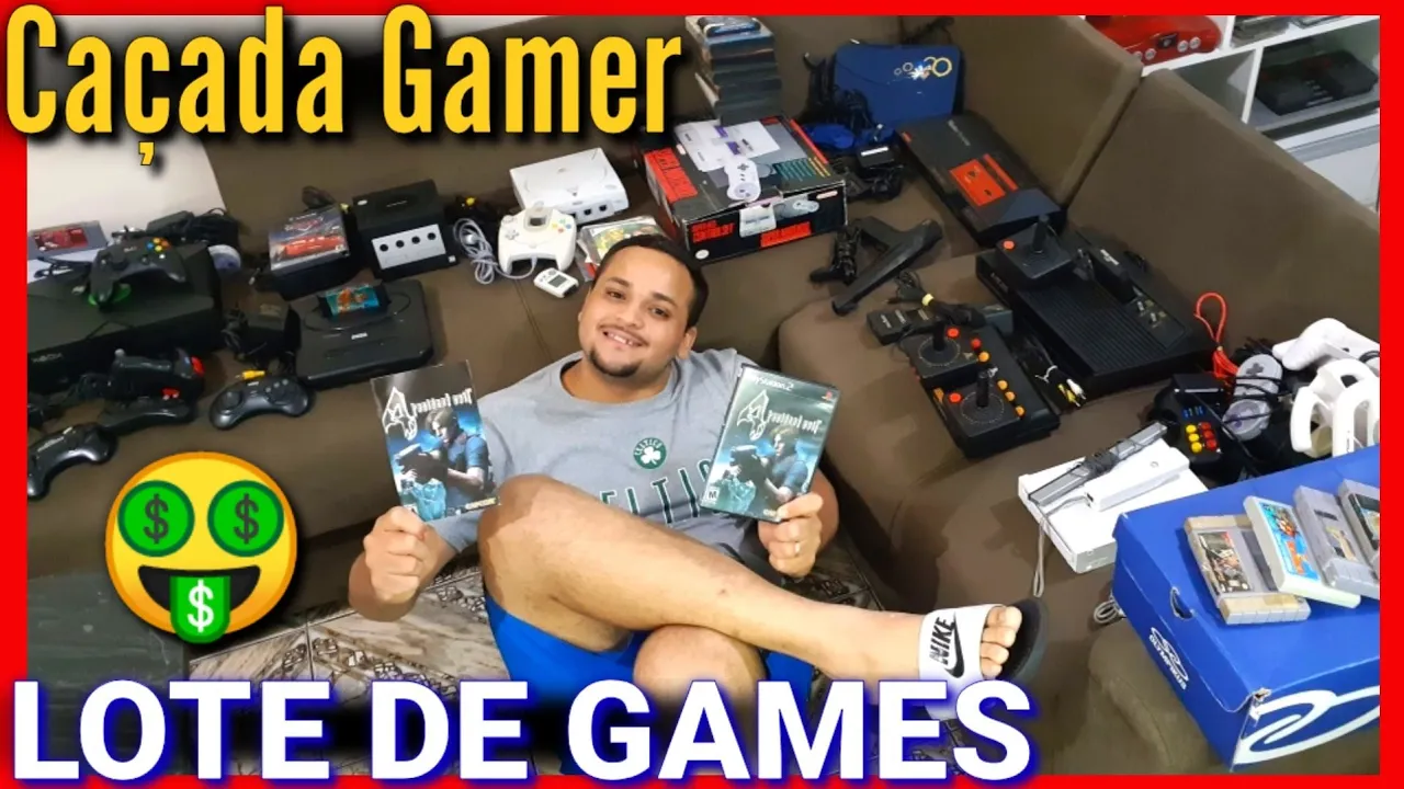 COMPREI mais um LOTE de VIDEO GAMES | Caçada Gamer // Droop's Games