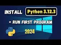 How to install Python 3 12 3 on Windows 10 Install and Run the Current Python version