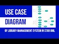 Use case diagram of Online Library Management system in Star UML FSA Writes