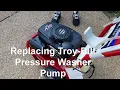 Replacing the pump on a Troy-Bilt Pressure Washer GCV 160 with pump RMW 2 2G24 Annovi Reverberi