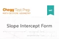 SAT prep - SAT Geometry Slope-Intercept Form