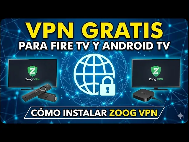 🌍 VPN GRATIS para Fire TV Stick y Android TV: Cómo instalar Zoog VPN