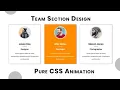 Team Section UI Design using Flexbox CSS Flexbox Tutorial
