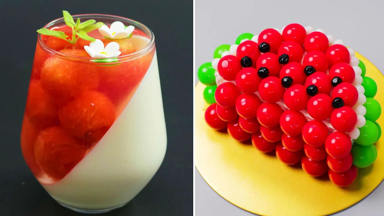 SO YUMMY Watermelon Dessert Recipes  TOP Amazing Fruit Cake Decorating Ideas