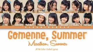 Download JKT48 - Maafkan, Summer (Gomenne, Summer | Color Coded Lyrics (INA/ENG) MP3