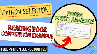 Reading Book Competition Example Python Course for Beginners Full Python Course Part 28