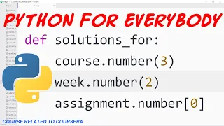 Python for Everybody Answers Course 3 Week 2 Assignment 1