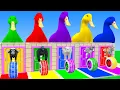 Download Lagu Long Slide Game With Elephant Gorilla Buffalo Hippopotamus Tiger 3d Animal Game Funny 3d Animals