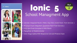 Ionic 5 Image Gallery Responsive Grid Pinterest Style
