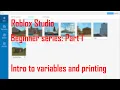 Variables printing and arithmetic Roblox studio beginner series 1