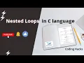 Nested loop in C language English part-19