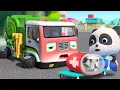 Download Lagu Garbage Truck is Sick Song | Super Ambulance, Police Car | Monster Truck | Car Cartoon | BabyBus