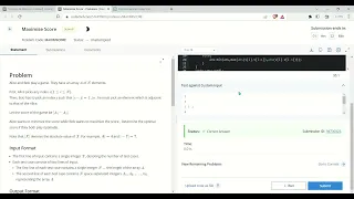Maximise Score Codechef Solution today Cpp Solution in comments