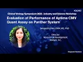 Aptima CMV Quant assay:  CVS 2022 Industry Workshop – Sangeetha Nair, PhD, DVM, MS