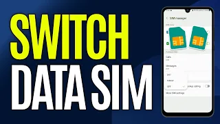 How to Change Mobile Data From SIM1 to SIM2 Sim 1 Sim 2 Setting