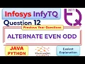 Infosys infyTQ Coding JAVA Python Question12 infyTQ Previous Slot Coding Question Answer Explained