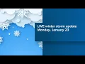 WATCH LIVE Winter Weather Update