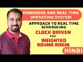 Approach To Real Time Scheduling Clock Driven And Weighted Round Robin Approach Explained in Hindi