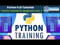Python Full Tutorial Day 2 Python Tutorial for Beginners Python Full Course APPWARS