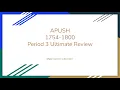 APUSH Unit 3 Comprehensive Review