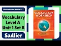 Sadlier Vocabulary Level A Unit 1 Set B