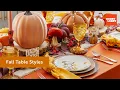 Fall Table Styles Fall Hobby Lobby
