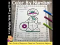 Color By Number Multiply With 2 and 4 Careers - Community Helpers