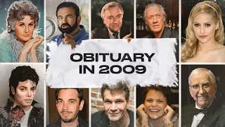 Obituary in 2009 Famous Faces We Lost in 2009