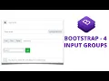 Input Groups in Bootstrap in Hindi Bootstrap 4 Tutorial for beginners in Hindi - 17