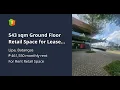 543 sqm Ground Floor Retail Space for Lease in Lipa Batangas