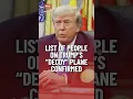 List of people on Trump s decoy Air Force One confirmed