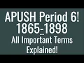 APUSH Period 6 Key Terms Explained
