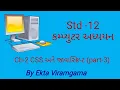 Std-12 Computer studies ch-2 CSS part-3