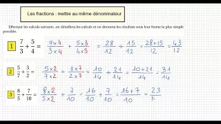 Fractions Finding A Common Denominator Exercise 1 