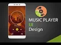 Music Player UI design Android tutorial