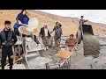 Mountain Warriors: Javad's brave concrete pouring on the roof of Baqir's house in the rain❄️🌧💸👨‍❤️‍👨